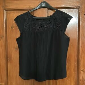 Black Ann Taylor blouse size L